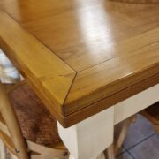 Tavolo Toscano allungabile in legno di ciliegio bicolore rettangolare. Il piano. Arredamento classico contemporaneo Siena e Firenze