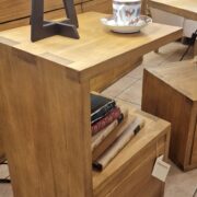 Comodini doppio piano e cassetto in legno di tiglio massello. Arredamento classico contemporaneo su misura Siena e Firenze (3)