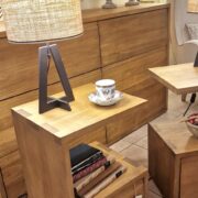 Comodini doppio piano e cassetto in legno di tiglio massello. Arredamento classico contemporaneo su misura Siena e Firenze (7)